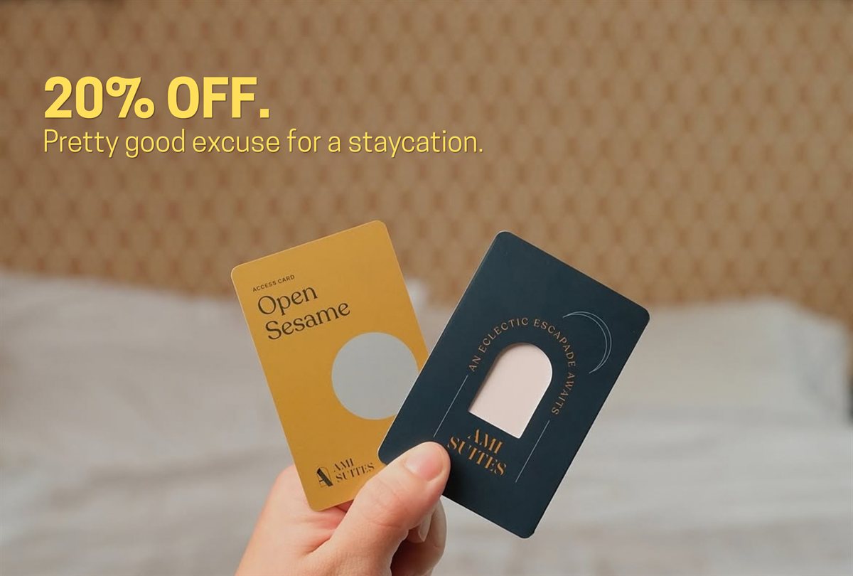 20% off all rooms at AMI Suites